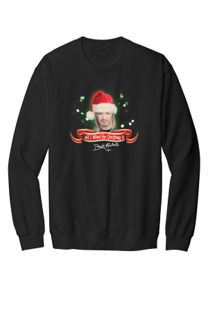 All I Want for Christmas Sweatshirt - LIMITED QUANTITIES REMAIN! Bret Michaels, Brett Michaels, Bret Micheals, Brett Micheals, tee, shirt, All I Want for Christmas, sweatshirt