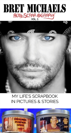 Book Store Coffee House Bundle Bret Michaels, Brett Michaels, Bret Micheals, Brett Micheals, LIfestyle, Style, Life, Collection, Home, Inspiration, coffee house, book store, auto-scrap-ography, cinnamon pumpkin spice, coffee, candle, tin, book