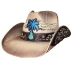 Bret Michaels Custom Cowboy Hat - Palm Tree Guitar, Brown - CH-C300