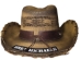 Bret Michaels Custom Cowboy Hat - Winged Skull Blue Roses - CH-C301