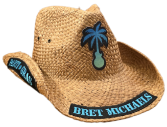 Bret Michaels Custom Cowboy Hat -Brown Parti-Gras Bret Michaels, Brett Michaels, Bret Micheals, Brett Micheals, LIfestyle, Style, cowboy hat, hat