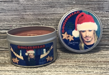 Bret Michaels Gingerbread (Photo) Candle - Tin 
