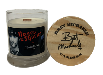 Bret Michaels Roses & Thorns Candle - Medium Jar Bret Michaels, Brett Michaels, Bret Micheals, Brett Micheals, LIfestyle, Style, Life, Collection, Home, Inspiration, gifts, candle, roses and thorns