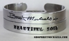 Bret Michaels Signature Aluminum Beautiful Soul Cuff Set 