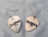 Bret Michaels Signature Logo Guitar Pick Aluminum Earrings Bret Michaels, Brett Michaels, Bret Micheals, Brett Micheals, LIfestyle, Style, jewelry, necklace