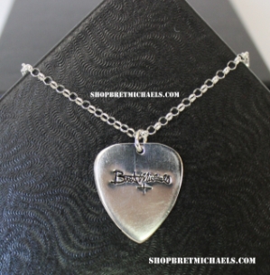 Bret Michaels Sterling Silver Signature Medium Guitar Pick Necklace Bret Michaels, Brett Michaels, Bret Micheals, Brett Micheals, LIfestyle, Style, sterling silver, jewelry, necklace