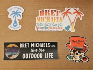 Bret Michaels Sticker Bundle Bret Michaels, Brett Michaels, Bret Micheals, Brett Micheals, LIfestyle, Style, Life, Collection, Home, Inspiration, gifts, LOVE+PLUS, christmas, holidays, parti-gras, cowboy hat