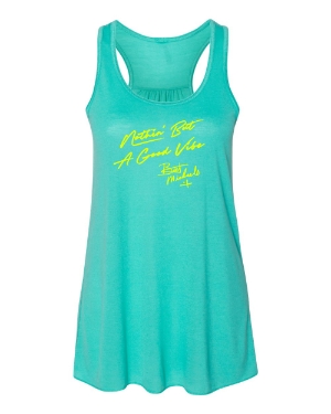 Nothin' But A Good Vibe Tank - Teal Bret Michaels, Brett Michaels, Bret Micheals, Brett Micheals, LIfestyle, tank, shirt, Nothin' But A Good Vibe