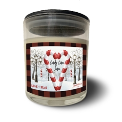Candy Cane Lane LOvE+PLuS Candle Jar - ALMOST GONE! Bret Michaels, Brett Michaels, Bret Micheals, Brett Micheals, LIfestyle, Style, Life, Collection, Home, Inspiration, gifts, candle, LOVE+PLUS, candy cane lane, peppermint