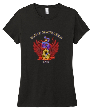 Cheetah Print Guitar Ladies Graphic Tee Bret Michaels, Brett Michaels, Bret Micheals, Brett Micheals, LIfestyle, Style, tee, shirt, cheetah print, guitar, wings