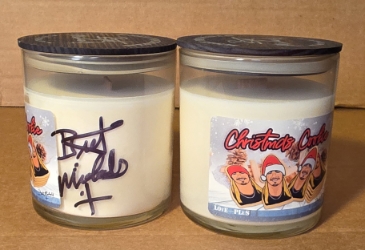 Christmas Cookie LOvE+PLuS Candle Jar ***SIGNED*** Bret Michaels, Brett Michaels, Bret Micheals, Brett Micheals, LIfestyle, Style, Life, Collection, Home, Inspiration, gifts, candle, LOVE+PLUS, christmas cookie, signed