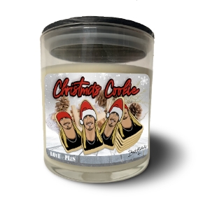 Christmas Cookie LOvE+PLuS Candle Jar Bret Michaels, Brett Michaels, Bret Micheals, Brett Micheals, LIfestyle, Style, Life, Collection, Home, Inspiration, gifts, candle, LOVE+PLUS, christmas cookie