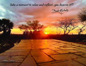 Relax and Reflect Postcard 