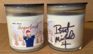 Gingerbread LOvE+PLuS Candle Jar ***SIGNED*** Bret Michaels, Brett Michaels, Bret Micheals, Brett Micheals, LIfestyle, Style, Life, Collection, Home, Inspiration, gifts, candle, LOVE+PLUS, gingerbread, signed