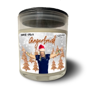 Gingerbread LOvE+PLuS Candle Jar Bret Michaels, Brett Michaels, Bret Micheals, Brett Micheals, LIfestyle, Style, Life, Collection, Home, Inspiration, gifts, candle, LOVE+PLUS, gingerbread