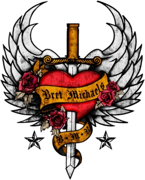 Heart Dagger Graphic Temporary Tattoo