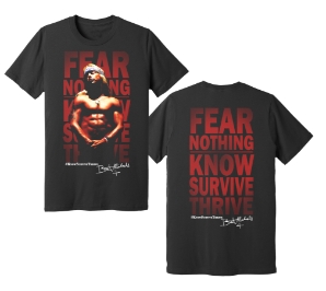 Know. Survive. Thrive. Photo Tee Bret Michaels, Brett Michaels, Bret Micheals, Brett Micheals, Inspiration, apparel, shirts, diabetes, #knowsurvivethrive, awareness, life rocks foundation, annamaria disanto