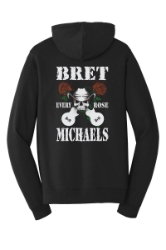 Every Rose Color Splash Zip-up Hoodie Bret Michaels, Brett Michaels, Bret Micheals, Brett Micheals, LIfestyle, Style, Life, Collection, Home, Inspiration, gifts, LOVE+PLUS, christmas, holidays, every rose, hoodie
