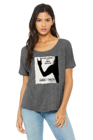 LOVE+PLUS Logo Flowy Top - **LIMITED QUANTITIES REMAIN** Bret Michaels, Brett Michaels, Bret Micheals, Brett Micheals, LIfestyle, Style, Life, Collection, Home, Inspiration, gifts, candle, LOVE+PLUS