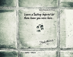 Leave an Imprint Postcard (Silver Tone) 
