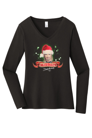 All I Want for Christmas Long Sleeve Tee  - LIMITED QUANTITIES REMAIN Bret Michaels, Brett Michaels, Bret Micheals, Brett Micheals, tee, shirt, All I Want for Christmas
