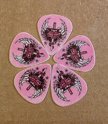 Pink Heart Dagger Guitar Picks Bret Michaels, Brett Michaels, Bret Micheals, Brett Micheals, guitar