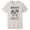 Rock n Roll Skull Tee in Vintage White Bret Michaels, Brett Michaels, Bret Micheals, Brett Micheals, LIfestyle, Style, Life, Collection, rock n roll, Skull, Crossed Guitars, palm tree, tee shirt