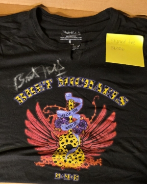 Signed T-Shirt - Cheetah Guitar Bret Michaels, Brett Michaels, Bret Micheals, Brett Micheals, LIfestyle, Style, Life, Collection, tee shirt