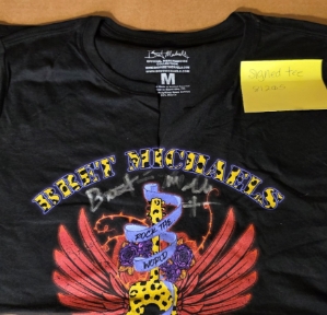 Signed T-Shirt - Cheetah Guitar Bret Michaels, Brett Michaels, Bret Micheals, Brett Micheals, LIfestyle, Style, Life, Collection, tee shirt