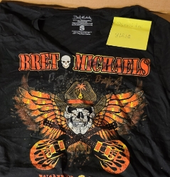 Signed T-Shirt - Winged Skull World Tour Bret Michaels, Brett Michaels, Bret Micheals, Brett Micheals, LIfestyle, Style, Life, Collection, tee shirt
