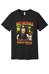 The Parti-Gras Starts Now Photo Tee Bret Michaels, Brett Michaels, Bret Micheals, Brett Micheals, LIfestyle, Style, Life, Collection, parti-gras, tee shirt