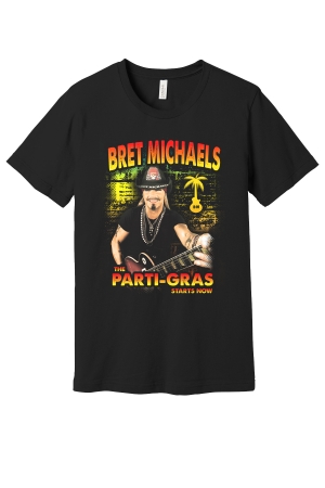 The Parti-Gras Starts Now Photo Tee Bret Michaels, Brett Michaels, Bret Micheals, Brett Micheals, LIfestyle, Style, Life, Collection, parti-gras, tee shirt