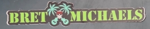 Bret Michaels Logo with Bandana Sticker Bret Michaels, Brett Michaels, Bret Micheals, Brett Micheals, sticker