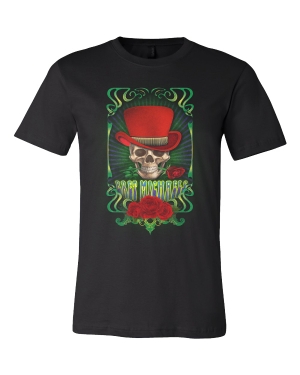 Retro Skull Crew Neck Tee Bret Michaels, Brett Michaels, Bret Micheals, Brett Micheals, LIfestyle, tee, shirt, retro skull, roses, skull