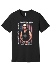 American Made Rock and Roll Tee Bret Michaels, Brett Michaels, Bret Micheals, Brett Micheals, LIfestyle, Style, Life, Collection, american made, rock and roll, american flag, red, white, blue, tee shirt