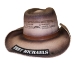 Bret Michaels Custom Cowboy Hat - Skull and Crossbones - Red, Brown - CH-C310