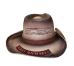 Bret Michaels Custom Cowboy Hat - Winged Skull and Roses - Red, Brown - CH-C312