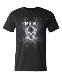 Fractured Glass BMB Skull Unisex Tee Bret Michaels, Brett Michaels, Bret Micheals, Brett Micheals, LIfestyle, Style, skull, cowboy hat, tee, t-shirt, signature