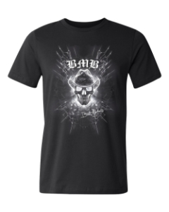 Fractured Glass BMB Skull Unisex Tee Bret Michaels, Brett Michaels, Bret Micheals, Brett Micheals, LIfestyle, Style, skull, cowboy hat, tee, t-shirt, signature