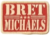Bret Michaels Red and Cream Patch Bret Michaels, Brett Michaels, Bret Micheals, Brett Micheals, patch