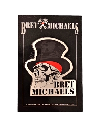 Bret Michaels Top Hat Enamel Pin Bret Michaels, Brett Michaels, Bret Micheals, Brett Micheals, LIfestyle, Style, Life, Collection, rock n roll, Skull, top hat, enamel pin, pin trading
